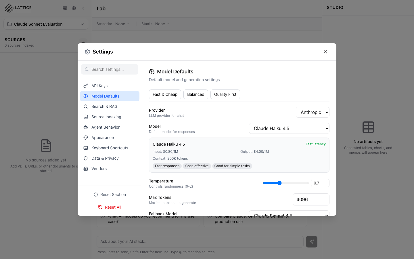 Settings - Customization