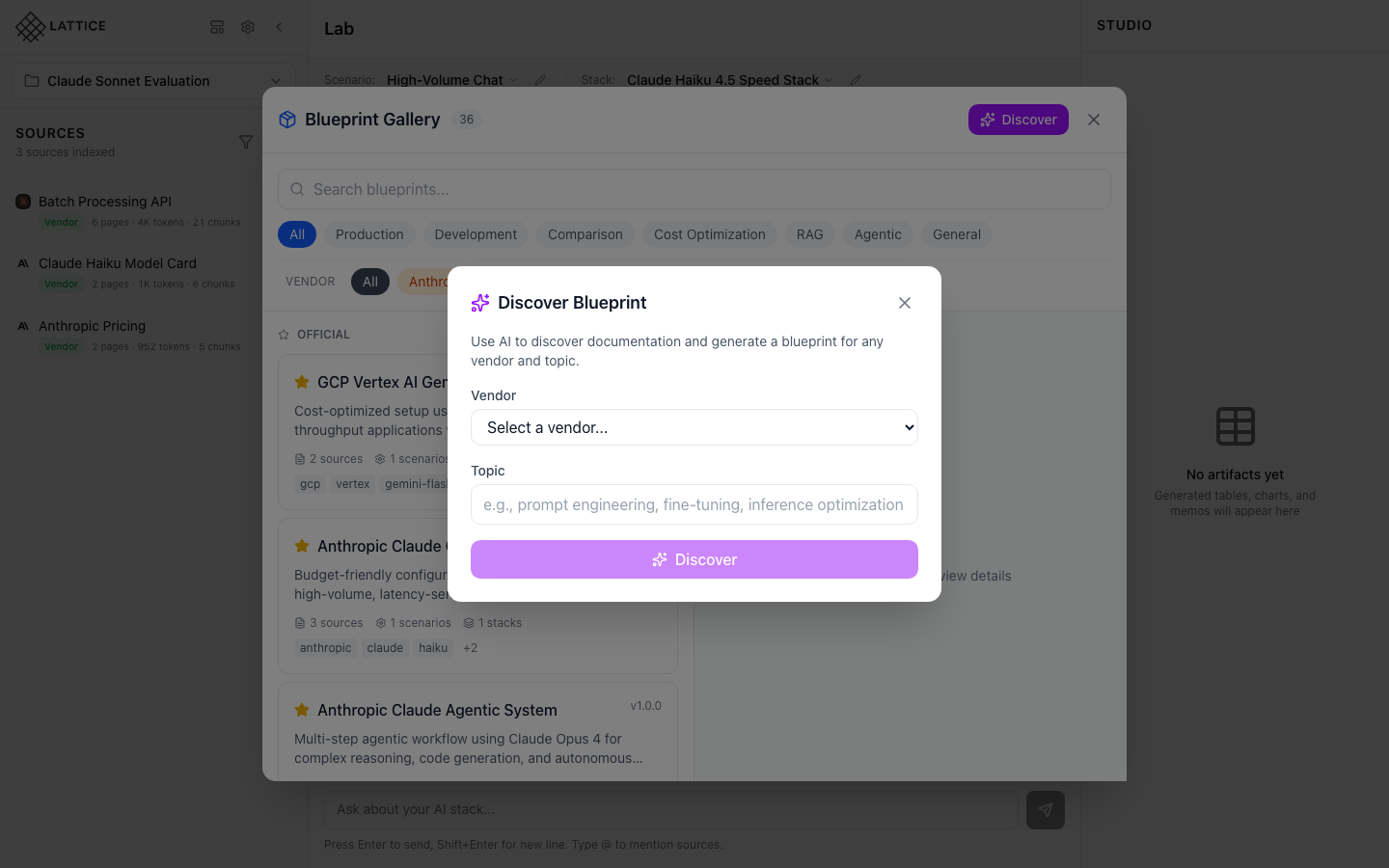 Blueprint contents overview