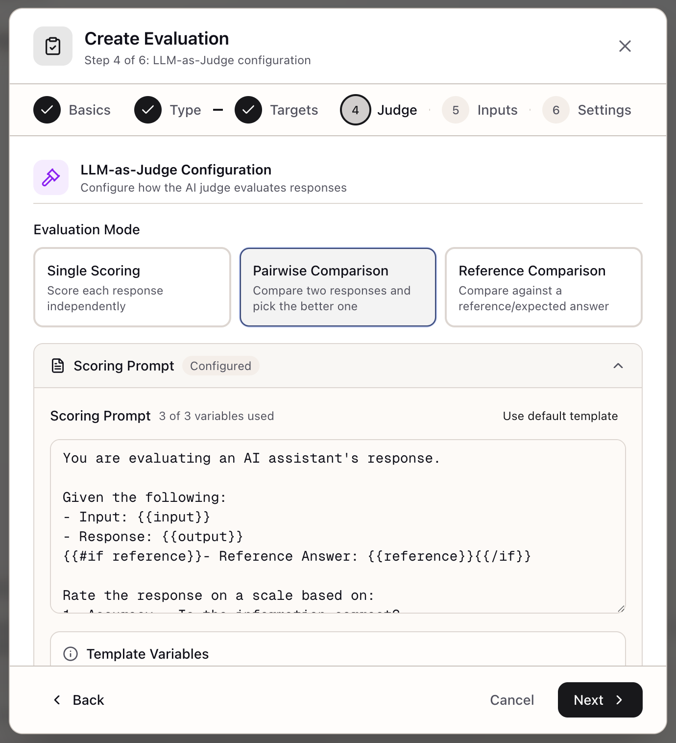LLM-as-Judge Evaluation